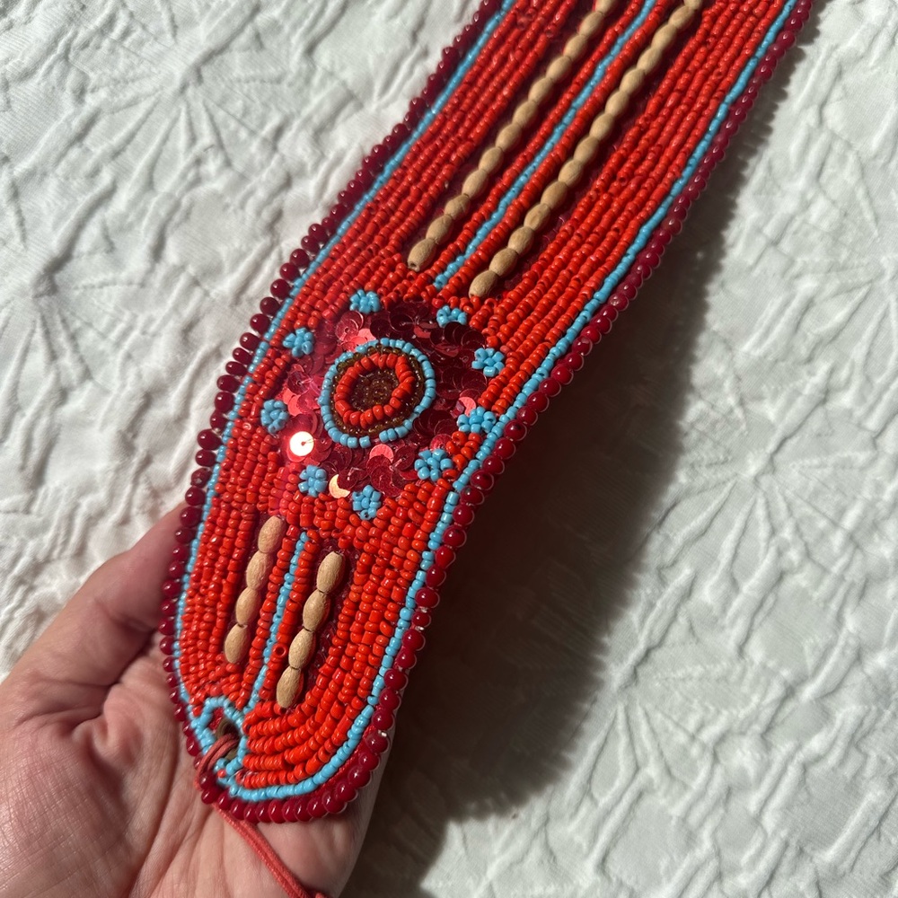 Vintage Beaded Belt, 1960’s, Hippie, Boho, Vintage 60’s
